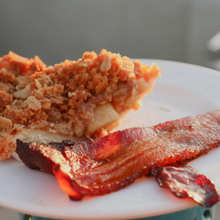 Load image into Gallery viewer, Apple Pie with 2 pieces of bacon
